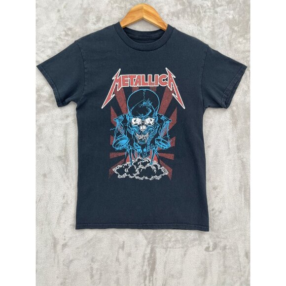 Metallica Other - Metallica Skull Scales Pushead Artwork Graphic Tee Retro Metal Shirt